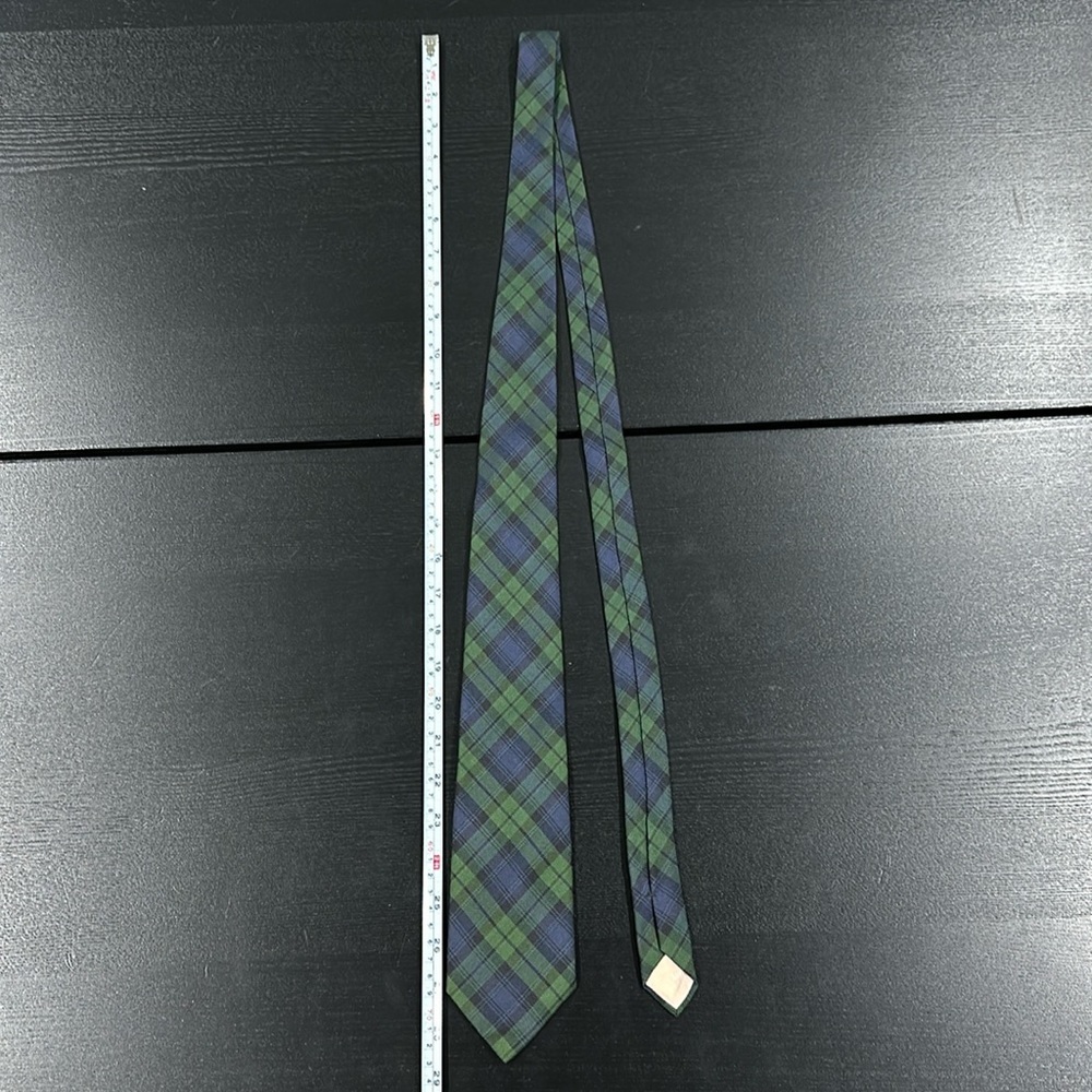 Aquascutum London Vintage Silk Plaid Tie - Picture 2 of 6